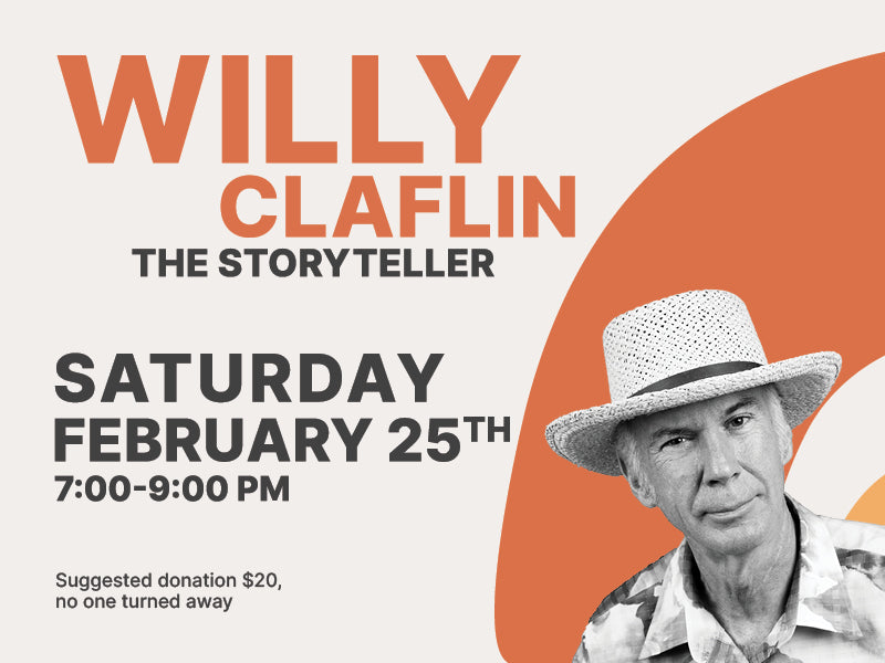 Willy Claflin the Storyteller Black Bird Bookstore